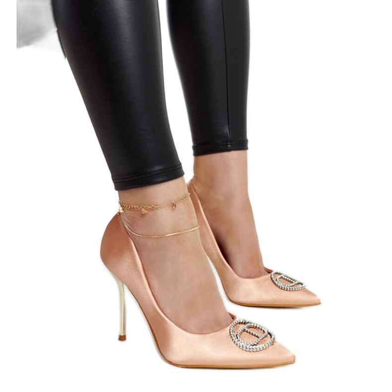 Hellrosa High Heels mit Elife-Zirkonen