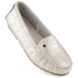 Filippo DP2037/24 GO Damen-Slip-On-Mokassins aus Leder beige