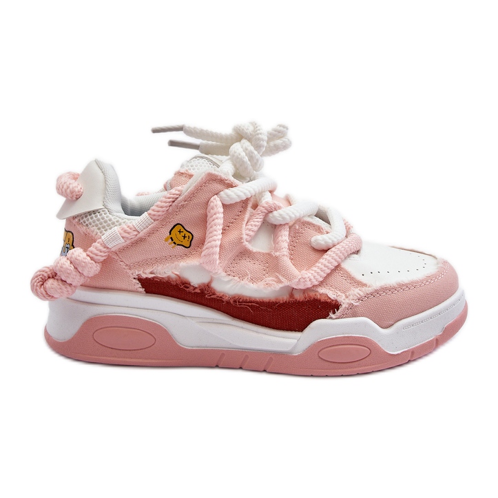 Damen-Sneaker mit dicker Schnürung in Rosa von Miatora