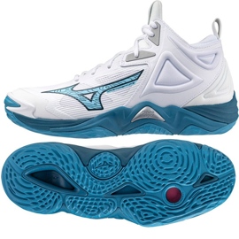 Mizuno Wave Momentum 3 Mid V1GA231721 Volleyballschuhe weiß