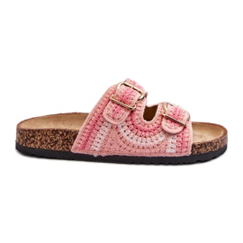 Damen-Flip-Flops mit Korksohle, Pink Fannea rosa