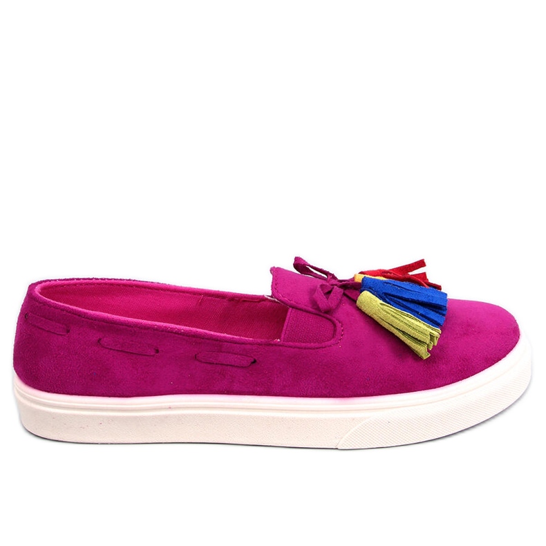 Salma Fuchsia-Sneaker mit Fransen rosa