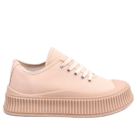 Pratt Khaki-Plateau-Sneaker beige