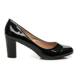 Yes Mile Lackierte Pumps schwarz