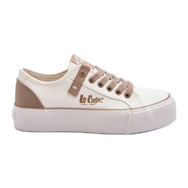 Lee Cooper LCW-24-31-2198 Stoff-Sneaker für Damen, Weiß