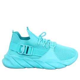 Wades Socken-Sneaker in Cyan blau