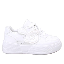 Broady Allwhite Plateau-Sneaker weiß