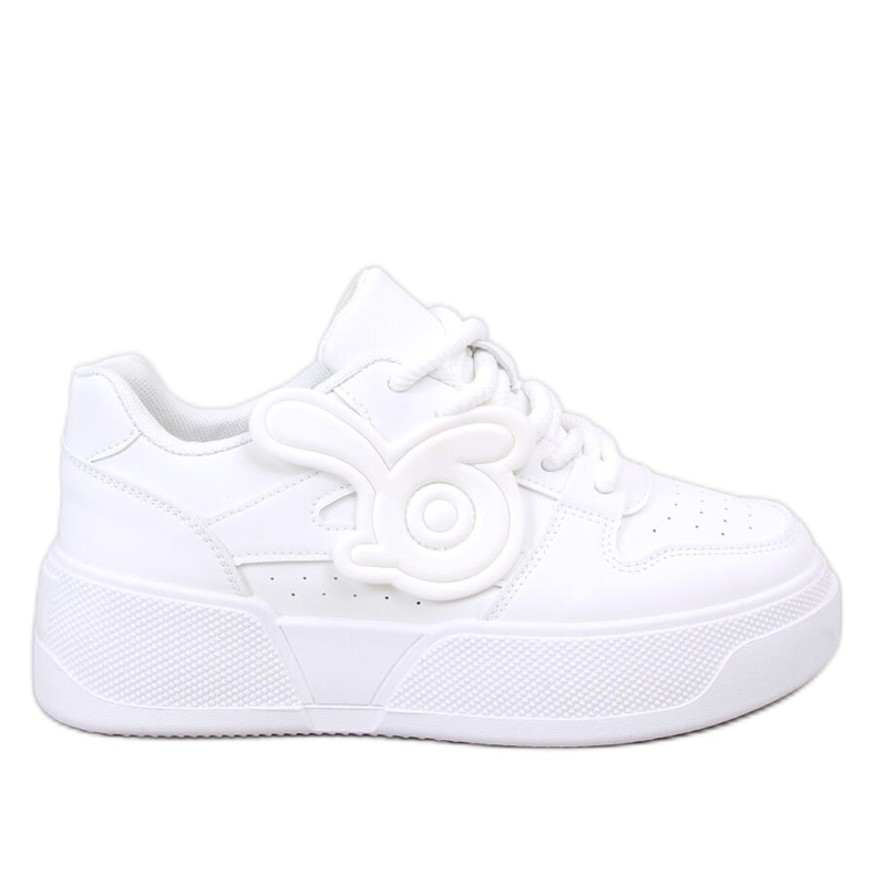 Broady Allwhite Plateau-Sneaker weiß