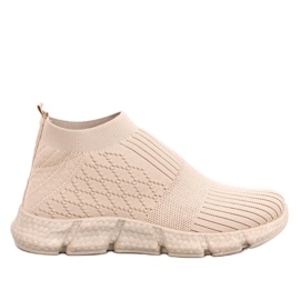 Darts Beige Socken-Sportschuhe