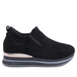 Schwarze Boult-Schuhe mit verstecktem Keilabsatz