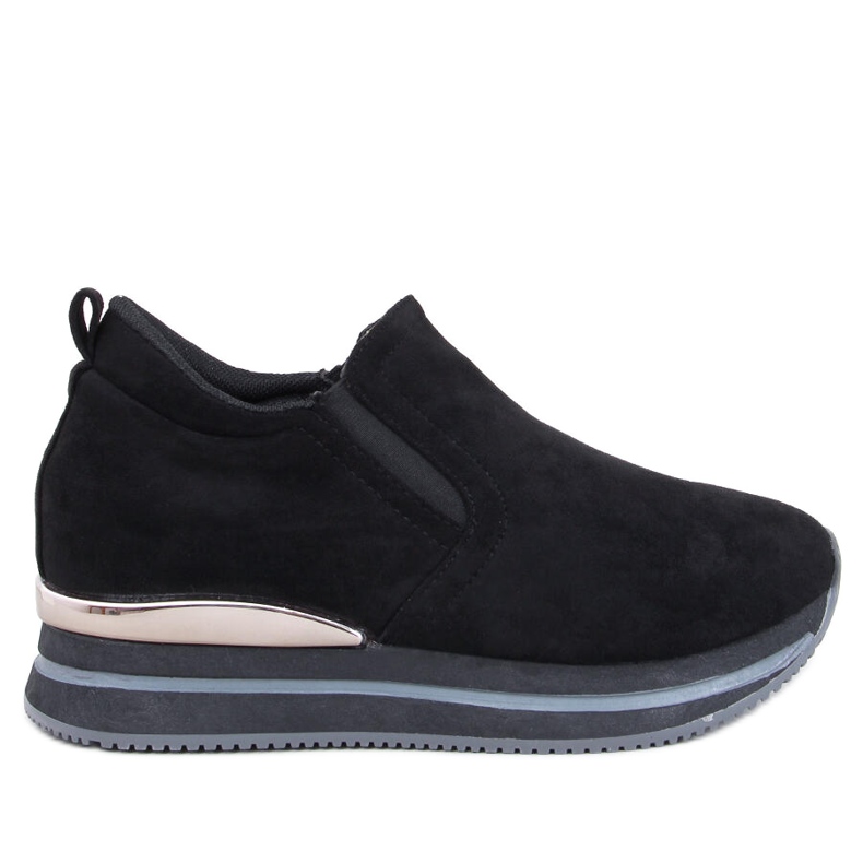 Schwarze Boult-Schuhe mit verstecktem Keilabsatz