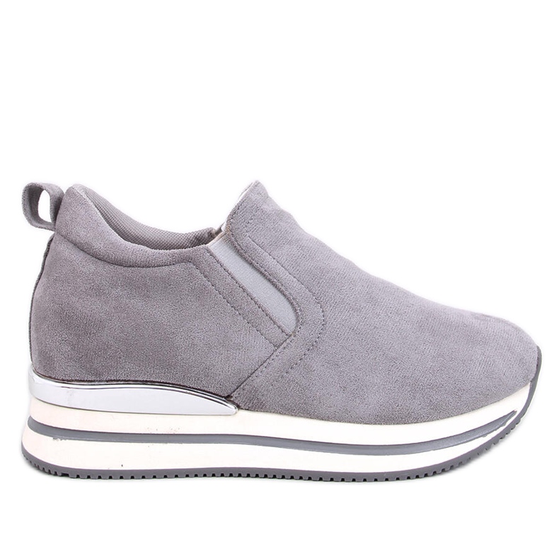 Boult Graue Schuhe mit verstecktem Keilabsatz