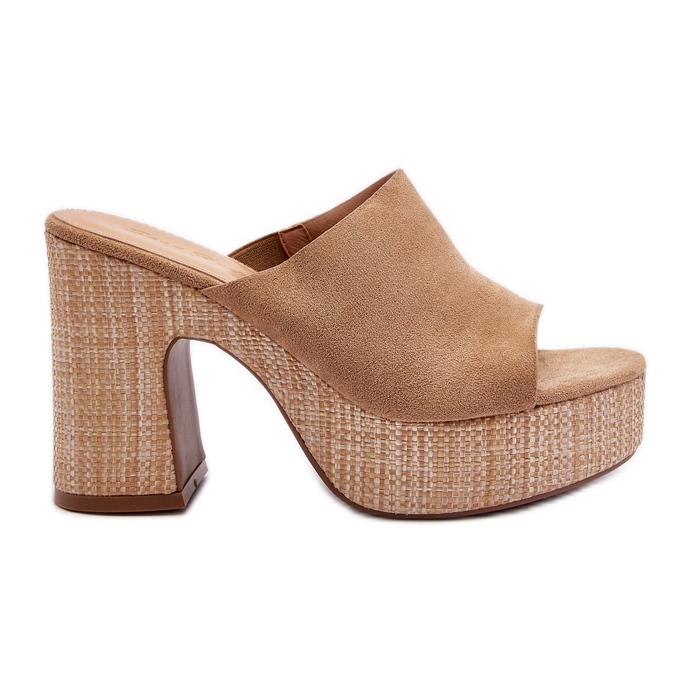 Damen-Stiletto-Heels, Braun, Siobhan beige