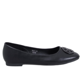 Elegante Irvina Black Ballerinas schwarz