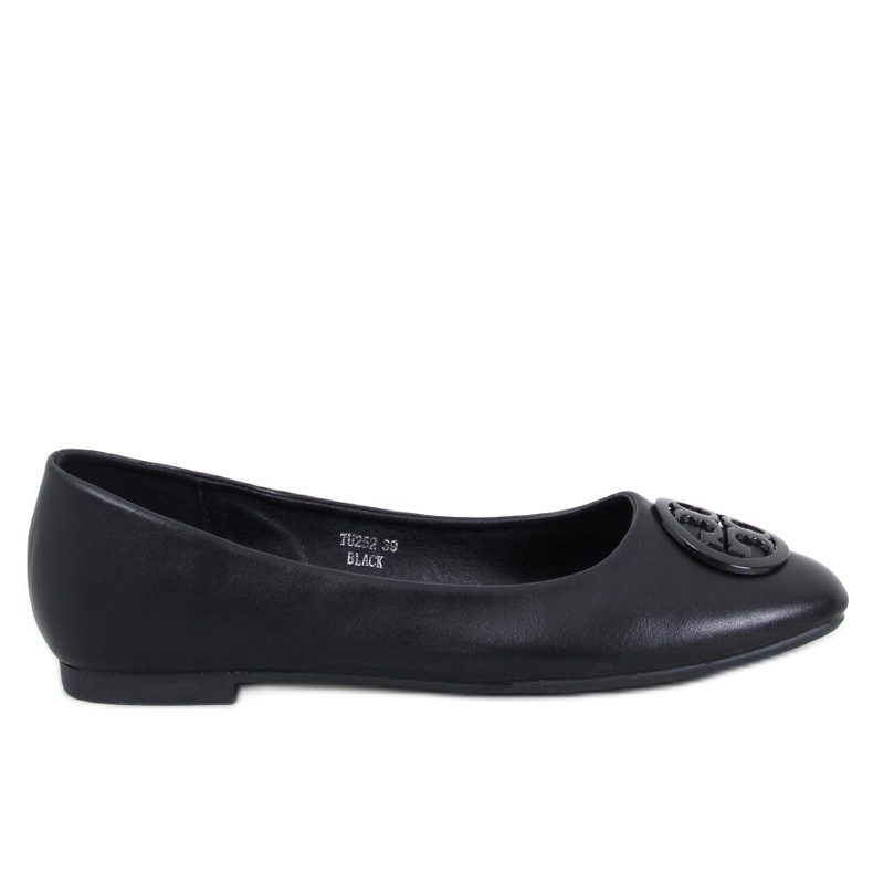 Elegante Irvina Black Ballerinas schwarz