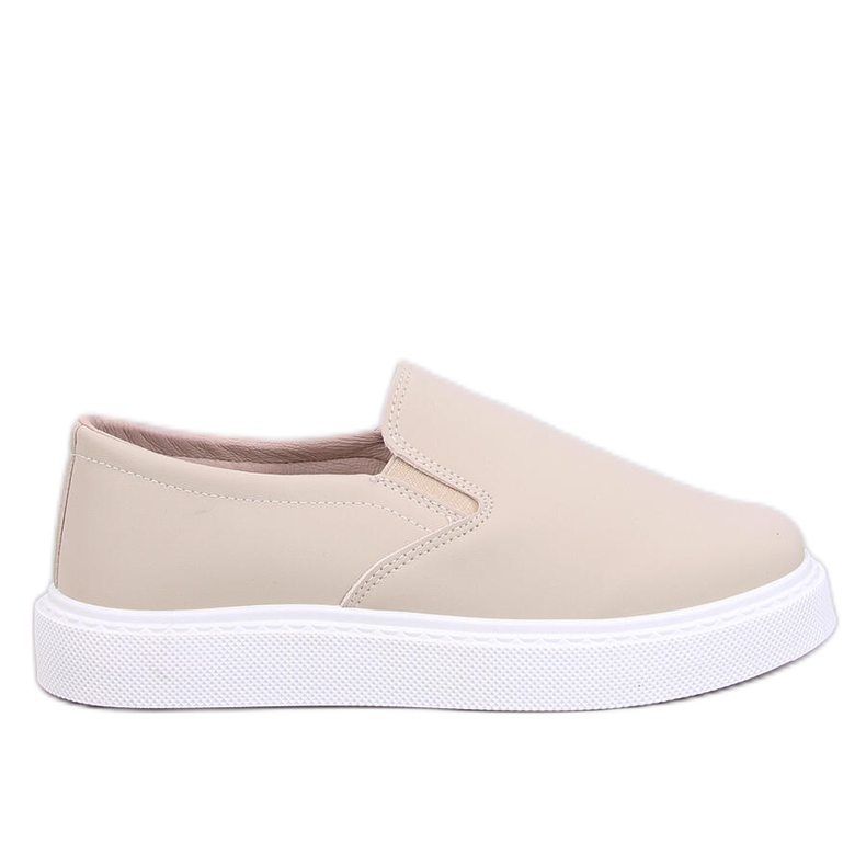 Beigefarbene Slip-On-Sneaker von Allams