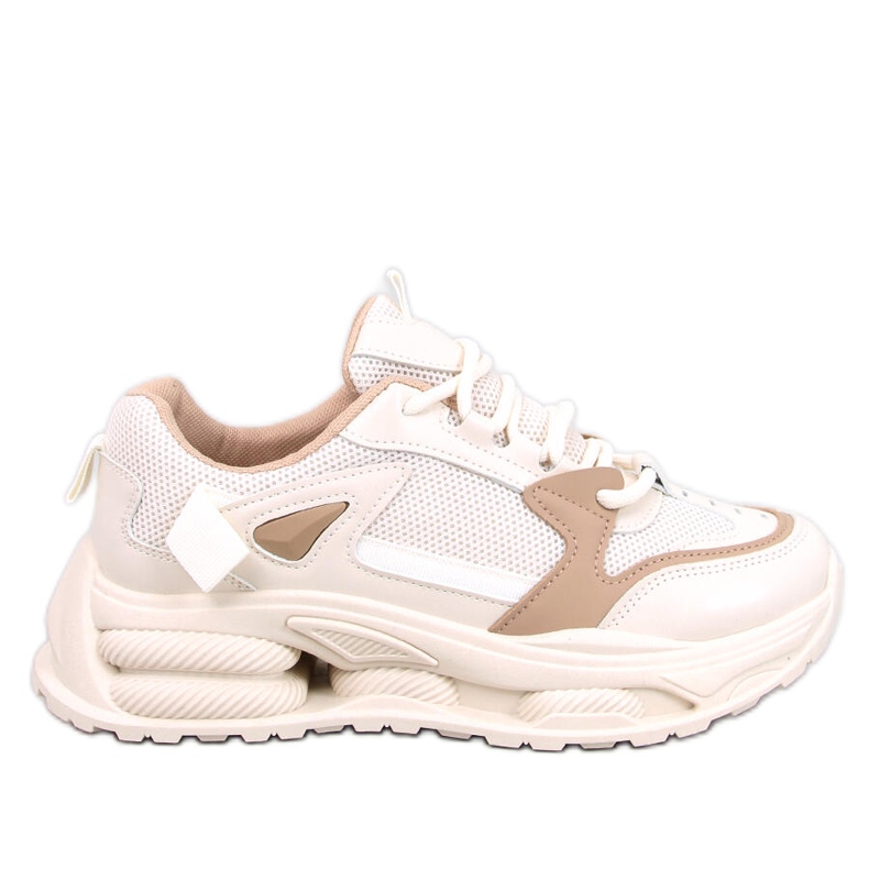 Lancasi Beige Khaki Damen-Sneaker