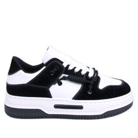 Clavell Schwarze Turnschuhe mit hohen Sohlen