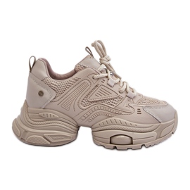 Turnschuhe auf einer massiven Sohle GOE NN2N4046 Beige