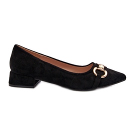 Wildleder-Ballerinas mit spitzer Zehenpartie, Black Ethere schwarz