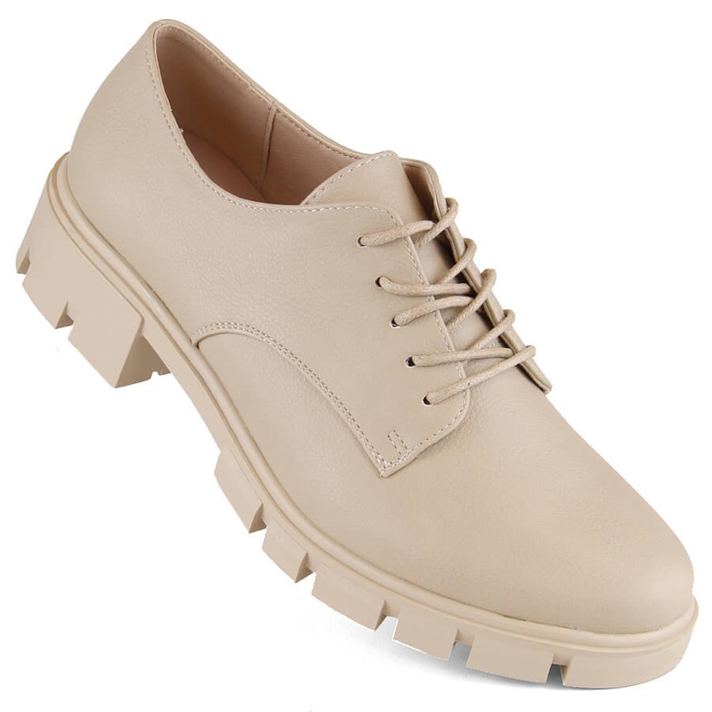 M. DASZYŃSKI Beige Damen-Oxford-Schuhe M.Daszyński MR23119-5