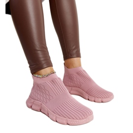 Rosa leichte Sport-Sneaker von Vaclav