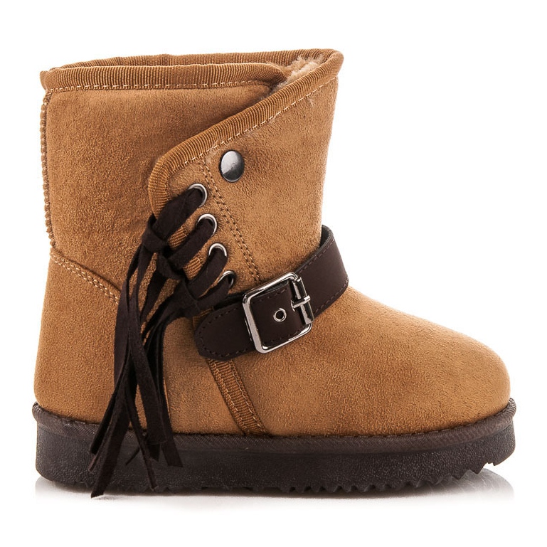 Kylie Stiefel mit Fransen braun