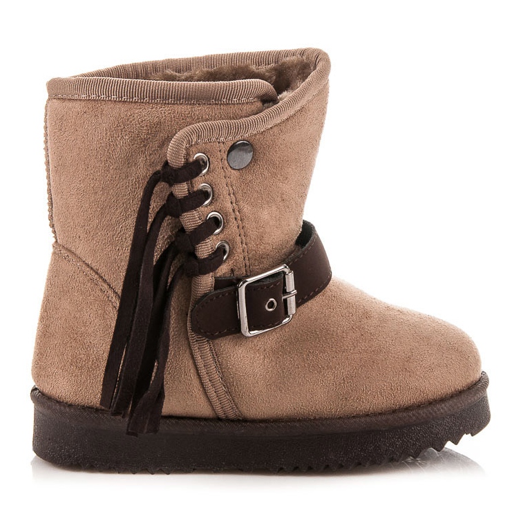 Kylie Stiefel mit Fransen braun