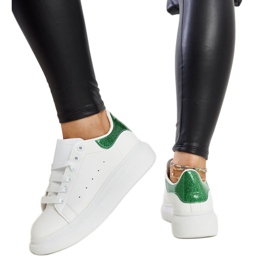 Weiße Fatimah-Sneaker aus Öko-Leder
