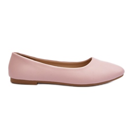 Damen-Ballerinas aus Öko-Leder in Rosa Tindomiel
