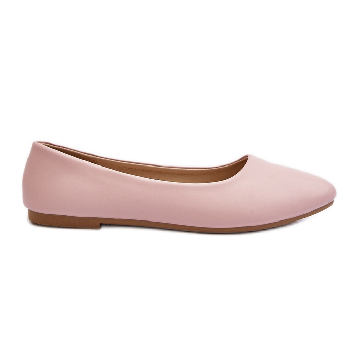 Damen-Ballerinas aus Öko-Leder in Rosa Tindomiel