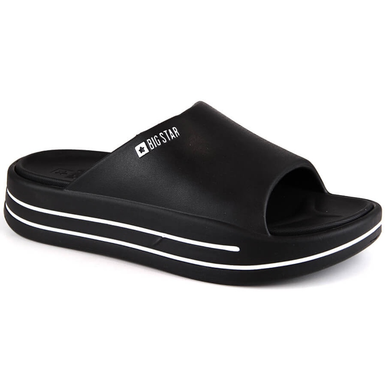Schwarze Plateau-Flip-Flops für Damen Big Star NN274A037