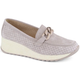 Filippo W PAW507A beige Leder-Wildlederschuhe