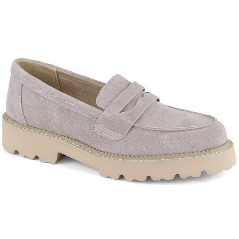 Filippo W PAW510B taupefarbene Leder-Wildlederschuhe