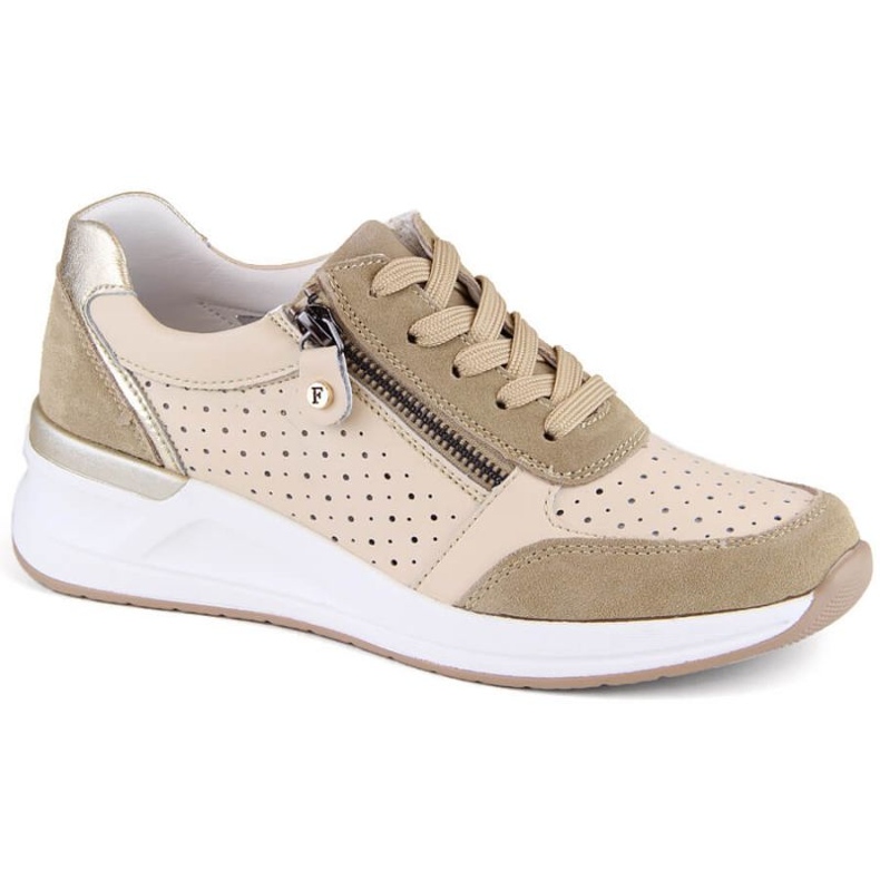 Filippo W PAW512 beige Lederschuhe