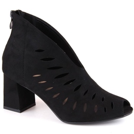 Potocki W WOL225A Wildleder-Stiefeletten, schwarz