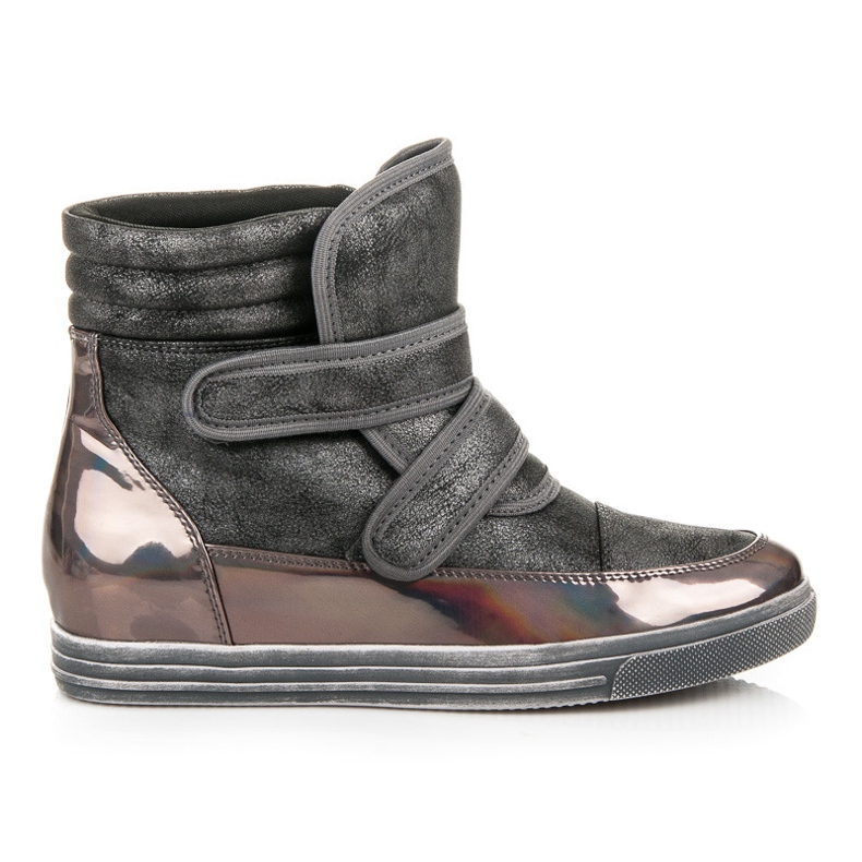 Show It Sneaker in Hochglanz grau