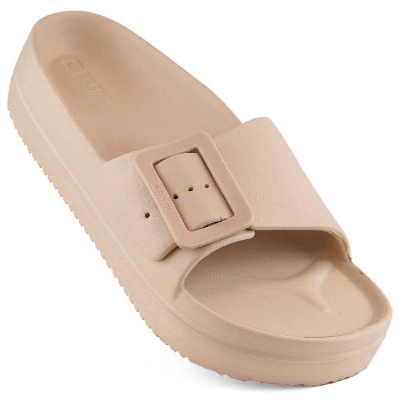 Big Star INT1969 beige Plateau-Flip-Flops