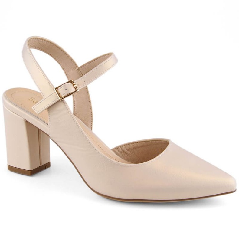 Sergio Leone W SK326C formelle Sandalen, beige Perle