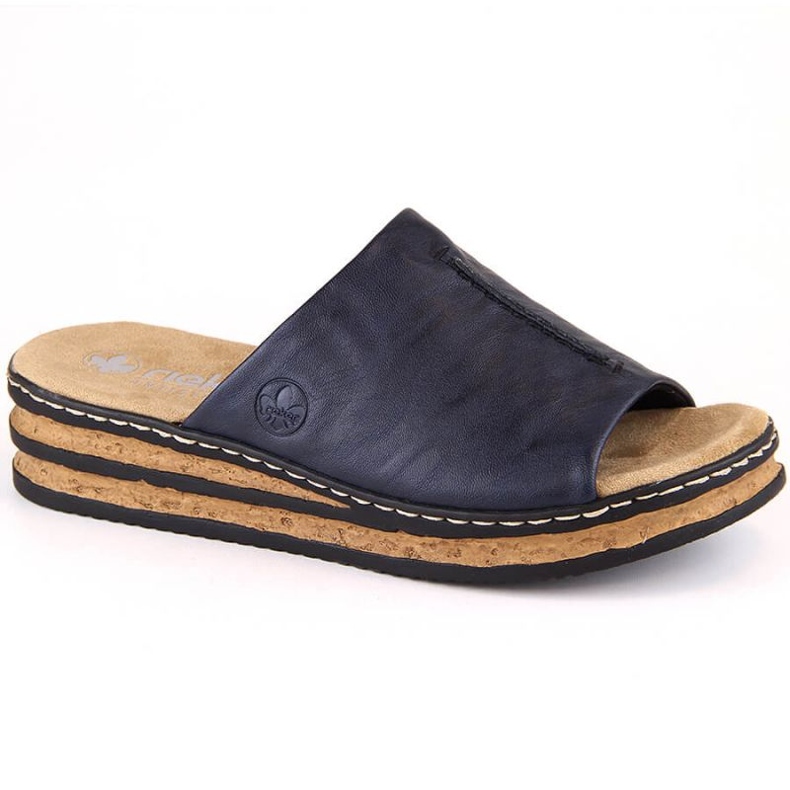 Bequeme Rieker W RKR670 Flip-Flops, Marineblau
