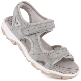 Bequeme Rieker W RKR674 graue Sandalen