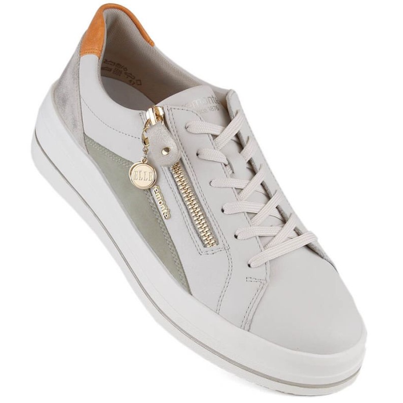 Rieker Bequeme Lederschuhe Remonte W RKR676, beige