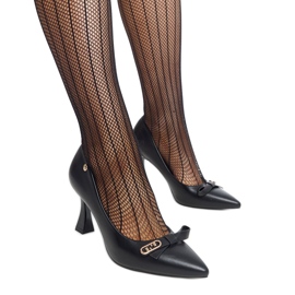 Schwarze Pumps mit hohen Absätzen von Vinceza