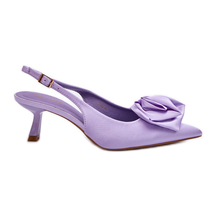 Lila Ozena verzierte High Heels violett