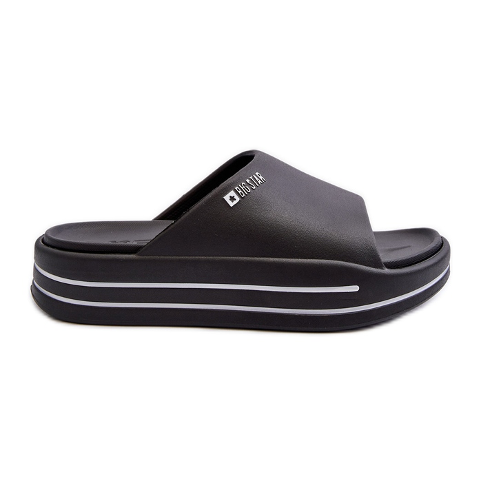 Damen-Flip-Flops auf der Big Star-Plattform NN274A036 Schwarz