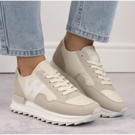 Potocki WOL214 beige Plateau-Sportschuhe