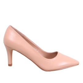 Greave Nude-Pumps mit niedrigem Absatz beige