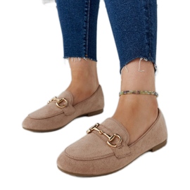 Braune Mokassins mit Schnalle von Erminia