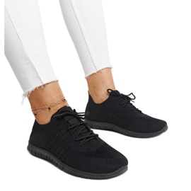 Schwarze Mairago-Stoffsneaker