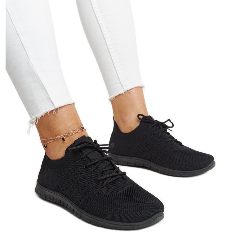 Schwarze Mairago-Stoffsneaker